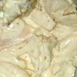 鶏胸肉、すりごまのマヨネーズ和え（低糖質）